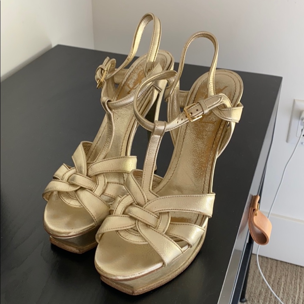 Size 41 YSL Tribute Sandal Heels
